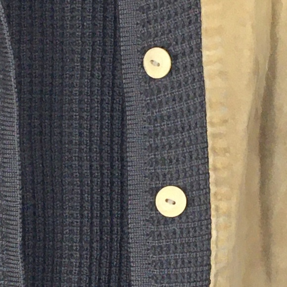 Vintage 1970s Wool Suede Cardigan brown tan - Picture 5 of 16